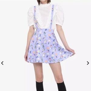 Hot Topic Fruits Basket anime chibi character purple suspender skirt. NWT!!!